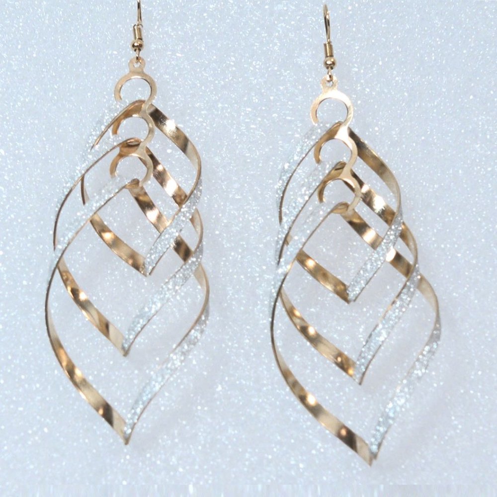New gold and silver toned earrings